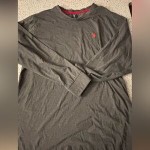 U.S. Polo Assn. Dark Gray Long Sleeve Tee